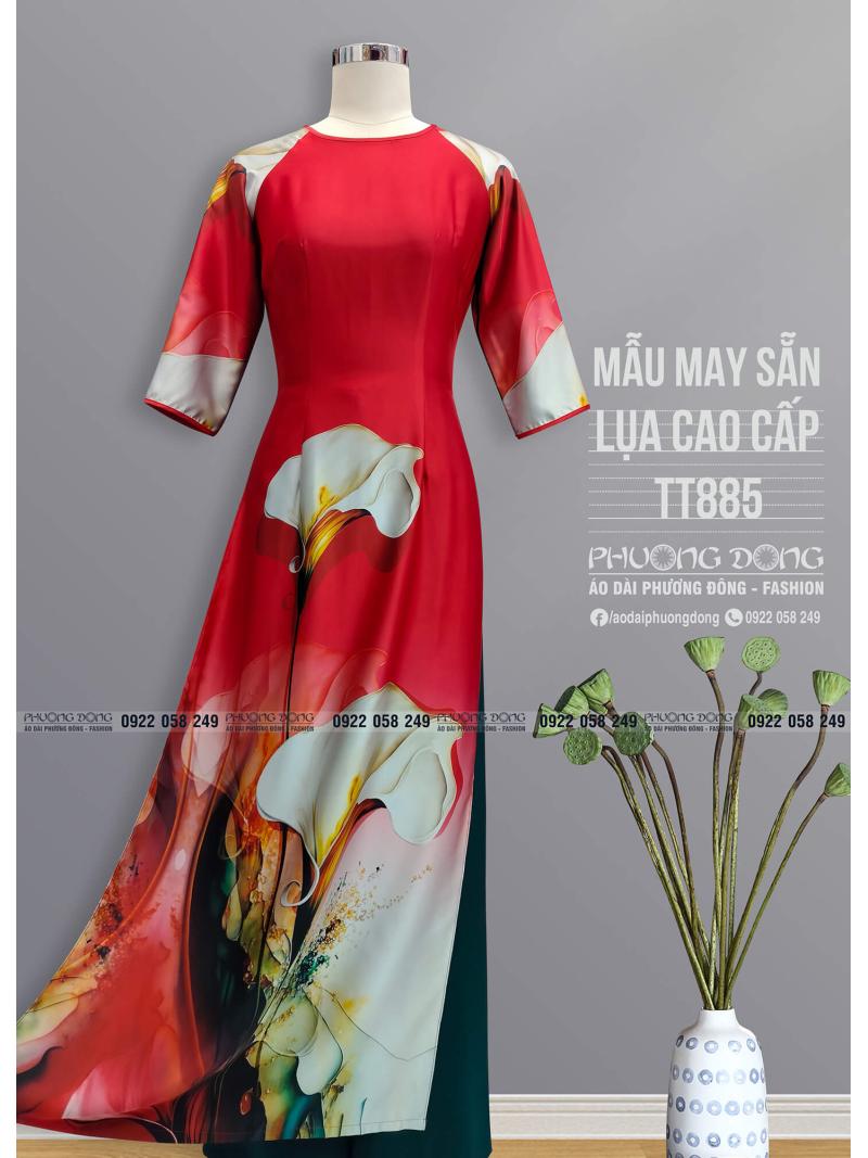 Áo Dài Truyền Thống Lụa Cao Cấp TT885